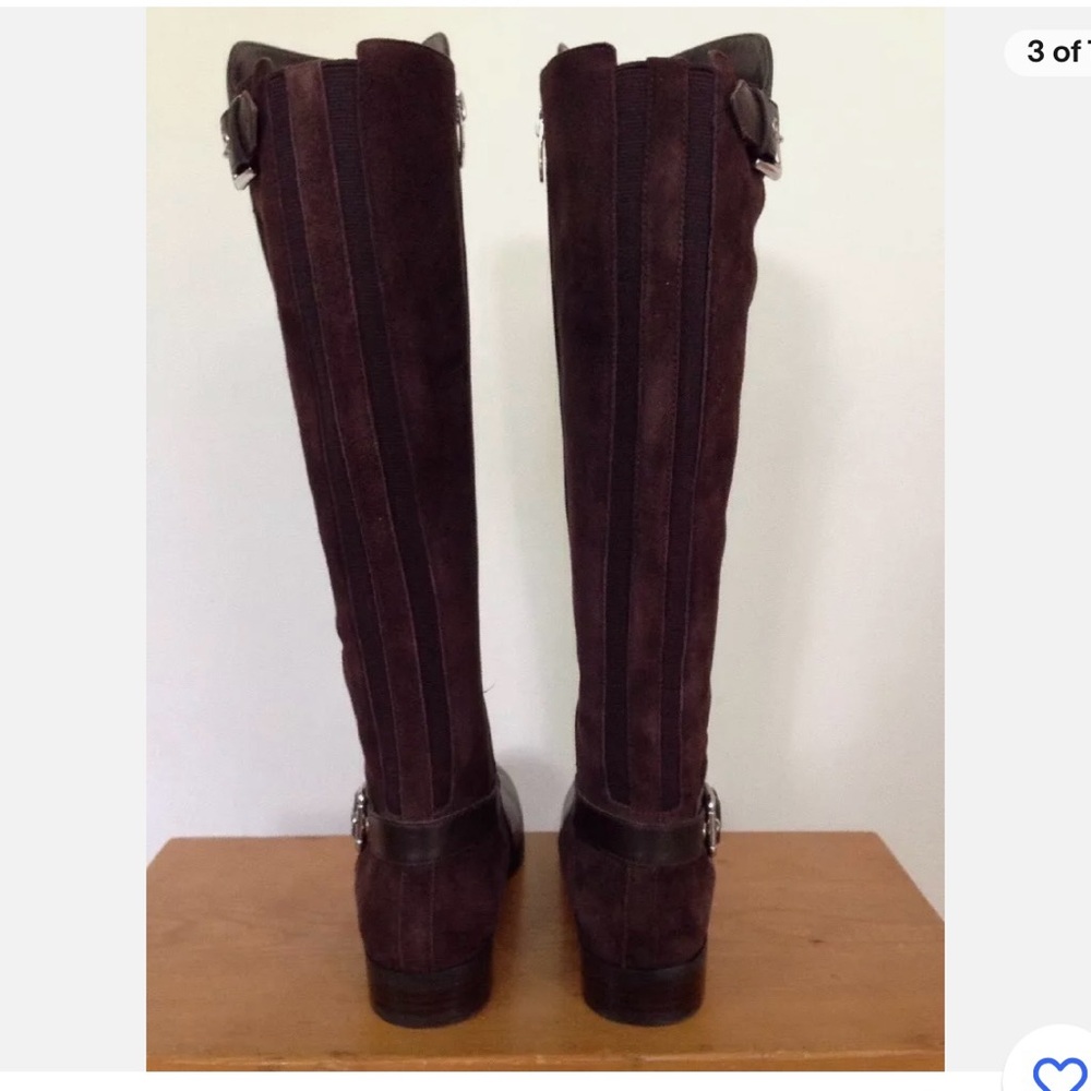 Marc Fisher Dark Brown Over the Knee Boots - Picture 4 of 7